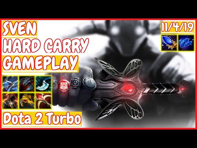 Sven 11/4/19 [HARD CARRY] [Gameplay DOTA 2 Turbo] 7.33