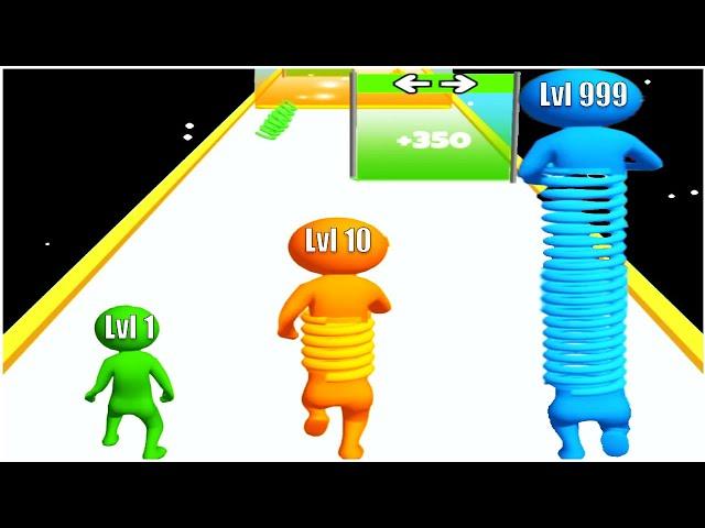 TOY SPRING MAN RUN - Gameplay Walkthrough - Levels 1-20