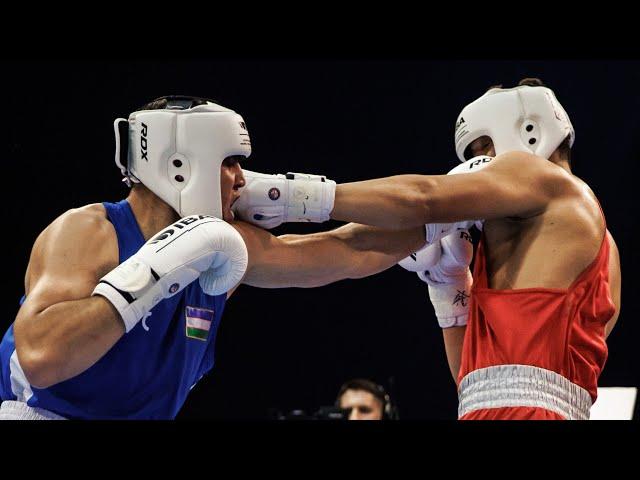 Shakhzod Polvonov (UZB) vs. Aslan Yeldibaiuly (KAZ) IBA Youth World Championships 2024 SF's (92+kg)