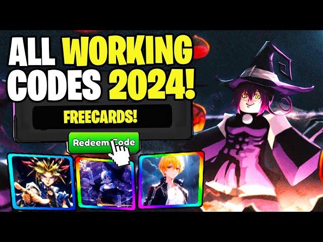 *NEW* ALL WORKING CODES FOR ANIME CARD BATTLE IN 2024! ROBLOX ANIME CARD BATTLE CODES