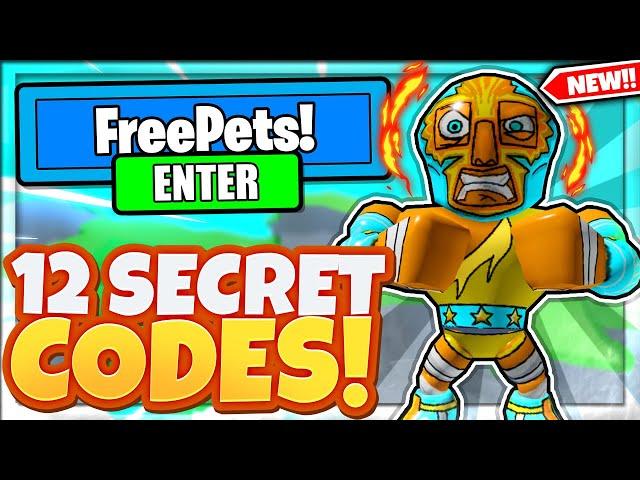 12 NEW SECRET *FREE PETS* CODES In Roblox Muscle Legends!