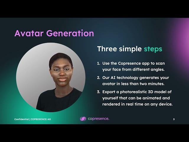 Copresence Emerges From Stealth with Closed Beta Launch of its Digital Avatar Creation Platform