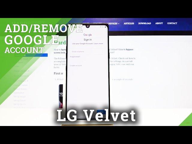 How to Add Google Account to LG Velvet – Sign in Google Account