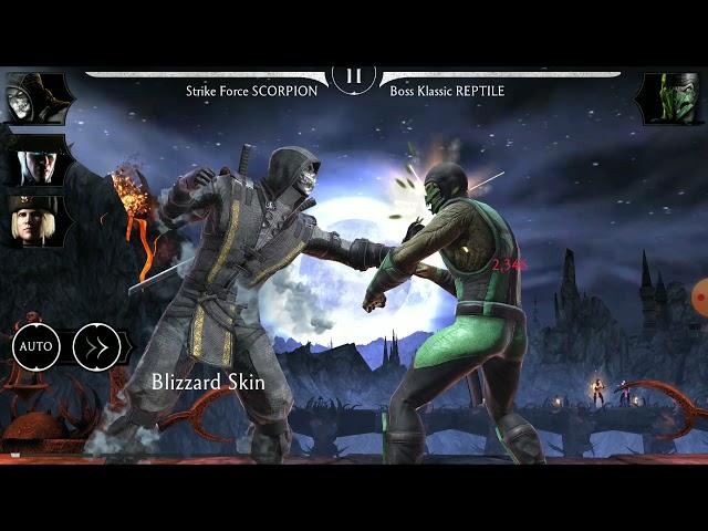 Obtaining Klassic Reptile | Boss Klassic Reptile Fusion 7 | Fight 8 of 11 | Mortal Kombat X Mobile