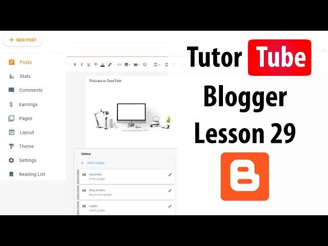 Blogger - Lesson 29 - Restore Theme