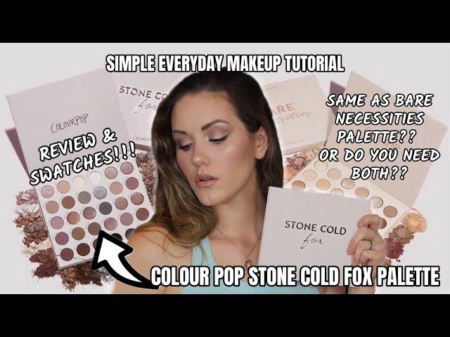 COLOURPOP STONE COLD FOX PALETTE REVIEW & SWATCHES | SIMPLE EVERYDAY MAKEUP TUTORIAL