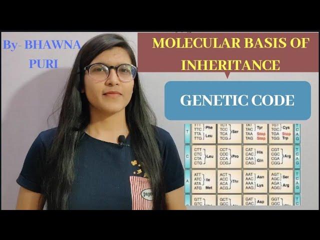 Ch-6|| L-06||GENETIC CODE|| CLASS-12TH|| NEET ||MOLECULAR BASIS OF INHERITANCE