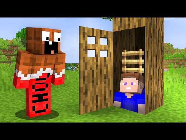 Я Построил Самую *ТАЙНУЮ* БАЗУ под ДЕРЕВОМ в Майнкрафт! Minecraft