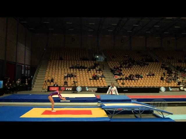 ZHIGALOVA Ekaterina (RUS) - 2015 Trampoline Worlds - Qualification Double Mini Routine 2