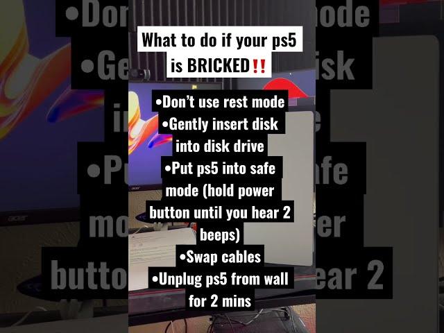 Watch this if your PS5 is BRICKED‼️