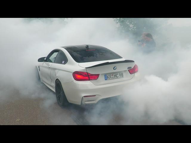 CRAZY BMW's Leaving Bimmerfest 2025, BURNOUTS, CLOSE CALLS! 1000HP M5 G90, Turbo E30, M5 V10, M3 G80