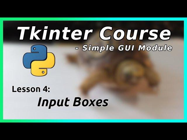 Inputs/Entry - Tkinter Tutorial (Part 4)
