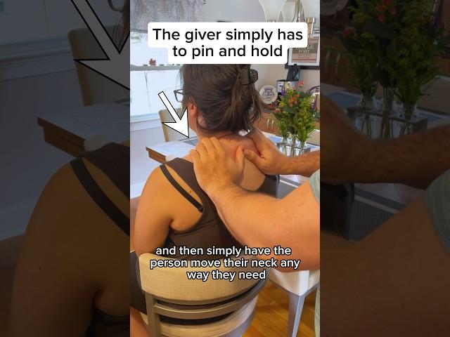 Easy Pin + Stretch for the GIVER of a Massage