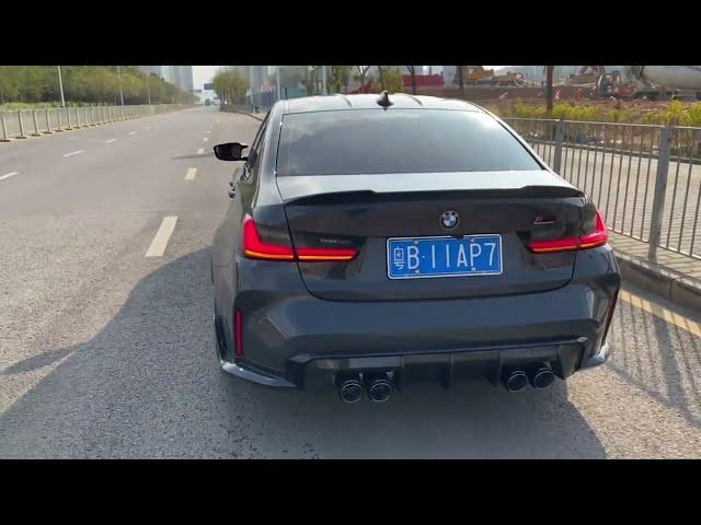 BMW G80 M3 Competition w/ ARMYTRIX Cat Back Valvetronic Exhaust