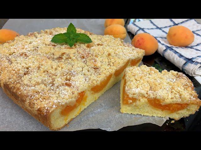 PIE with Apricots, Juicy and Fluffy!