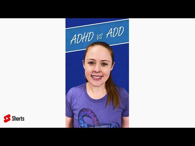 ADD or ADHD - What's the Difference? #shorts