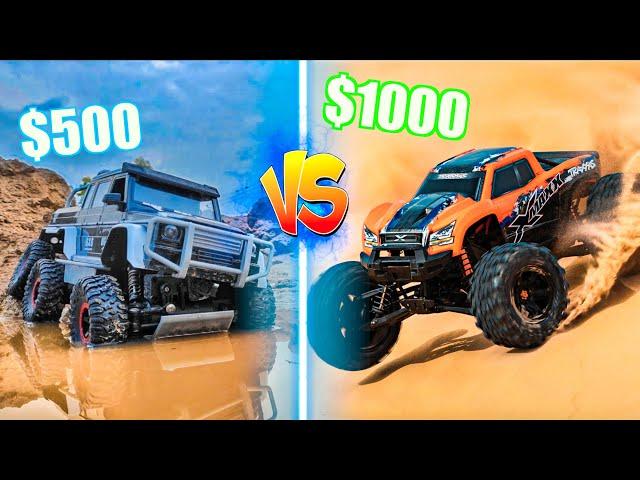 $500 Vs $1000 RC CARS! Box Fort RACE! *BUDGET CHALLENGE*