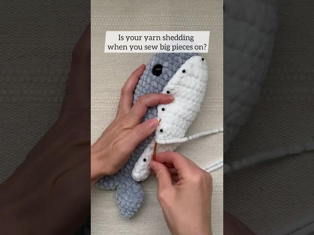 Tip for Sewing with Plush Yarn on Your #Amigurumi! | #crochet