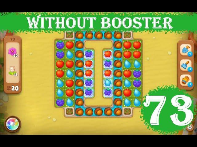 Gardenscapes Level 73 - [20 moves] [2023] [HD] solution of Level 73 Gardenscapes [No Boosters]