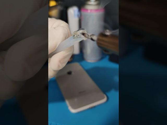 iPhone 7 charging Port repair with hot glue