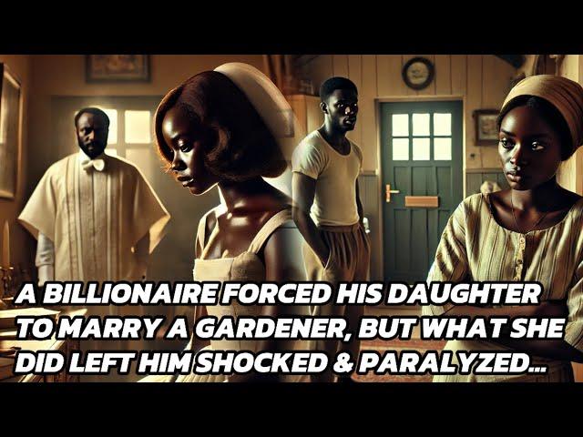 BILLIONAIRE FORCED HIS DAUGHTER TO MARRY A GARDENER.WHAT SHE DID LEFT HIM IN SHOCK #folktales #tales