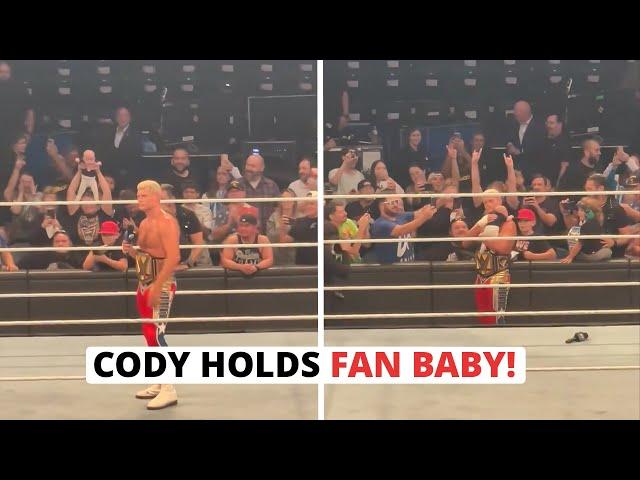 CODY RHODES' HEARTWARMING MOMENT WITH A FAN'S BABY!