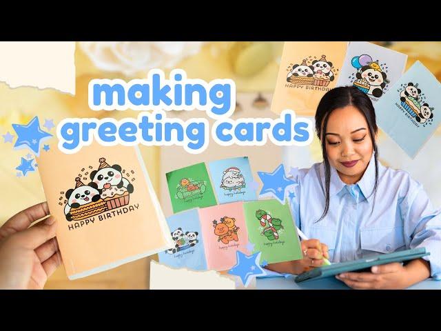 How to Make Greeting Cards I Small Business Owner Tutorial I DIY Card Making