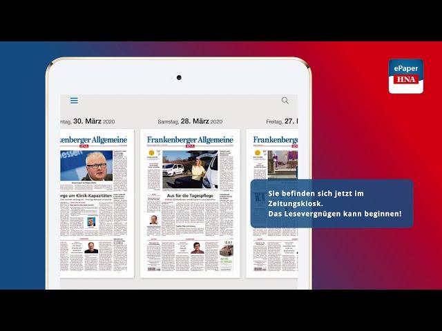 HNA Screencast: Download der HNA ePaper-App IOS