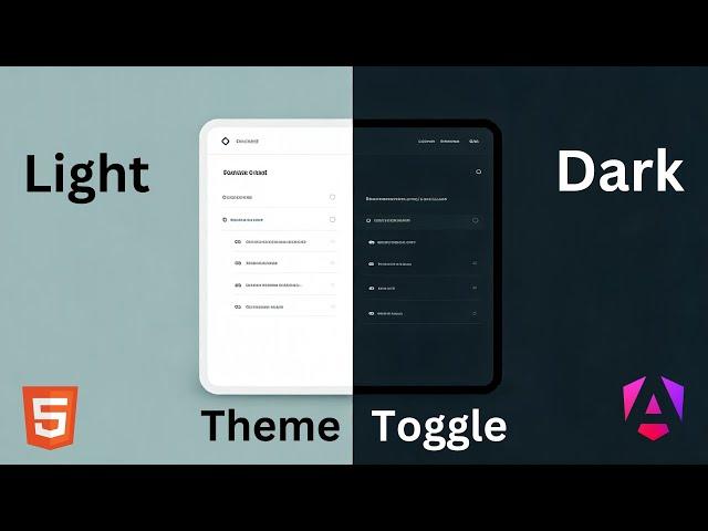 Angular Dark/Light Mode Switching: A Step-by-Step Guide| Angular18 | Html | SCSS