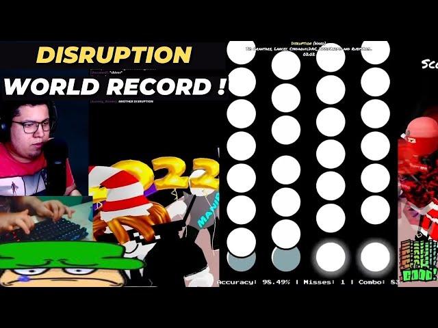 DISRUPTION (LEFT SIDE) 33 MISS ( WORLD RECORD ) !!! Roblox FNF Funky Friday