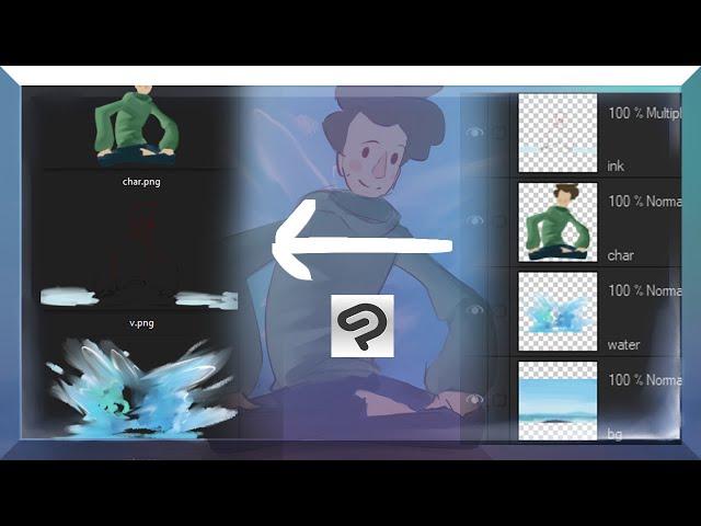 Export Each layer to Files automatically in Clip Studio Paint | Tutorial