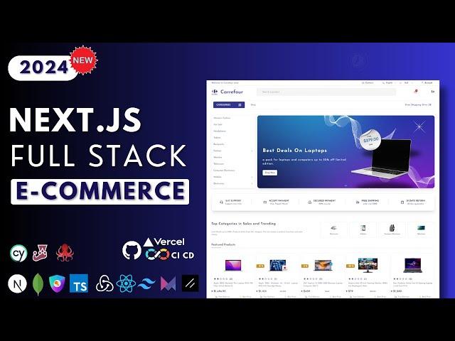 Build, Test and Deploy a Full Stack Next JS E-Commerce from Scratch. (2024)