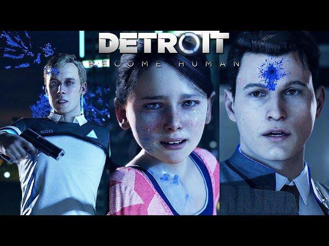 [4K] DETROIT BECOME HUMAN - The Hostage: All Possible Outcomes (PS4 Pro) @ 2160p 