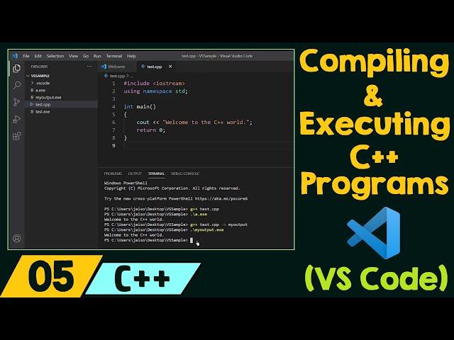 Compiling & Executing C++ Programs (VS Code)