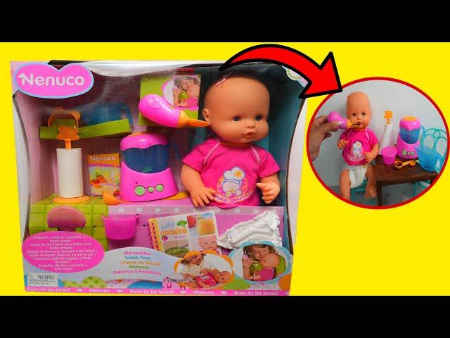 Baby Doll Neuco's first feeding with baby doll Spoon and doll accessories