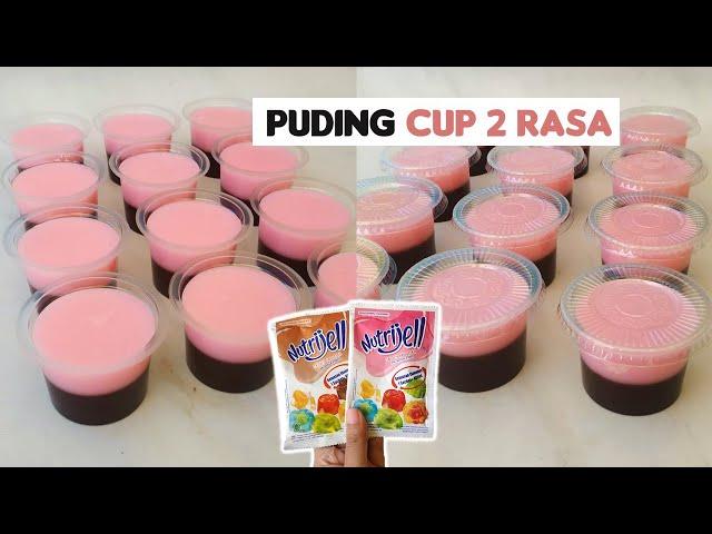 JUALAN INI AJA, HANYA MODAL NUTRIJELL BISA JADI PUDING CUP 2 RASA