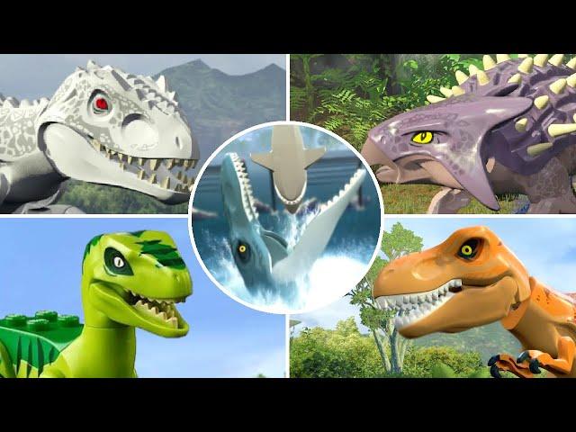 LEGO Jurassic World - All Bosses