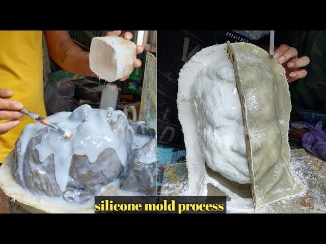 silicone mold||  how to make silicone rubber mold ||2 part full process 2022