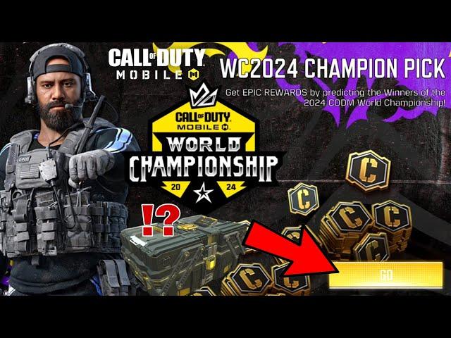 HOW to Get FREE REWARDS in World Championship 2024 - Call Of Duty Mobile