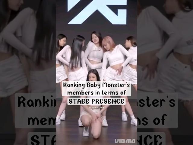 Ranking Baby Monster's stage presence ( my opinion) #shorts