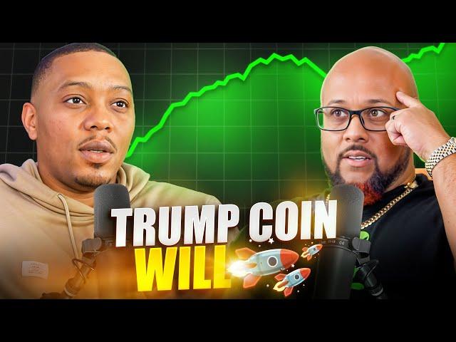 He's $100,000 Richer! "I buy & hold Crypto" Trump Coin will 