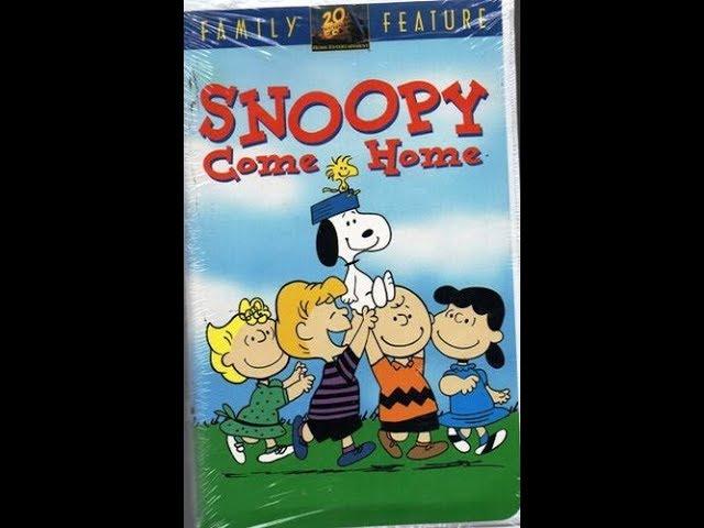 Opening to Snoopy, Come Home 1995 VHS