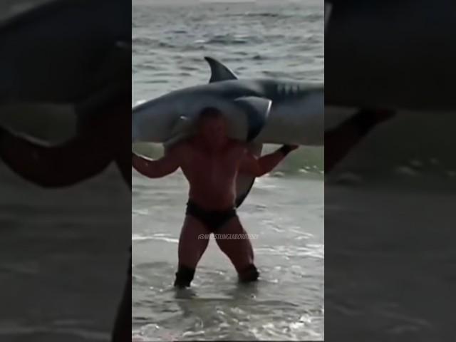 Brock Lesnar F5’s a SHARK 