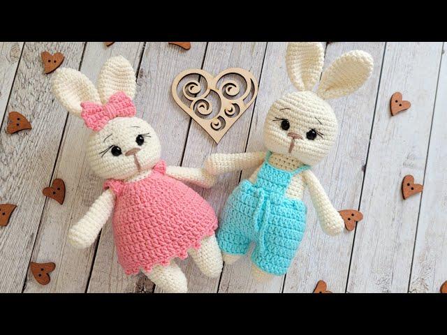 НЕСЛОЖНЫЙ ЗАЙЧИК ВЯЗАНЫЙ КРЮЧКОМcrochet bunnyHäschen häkeln