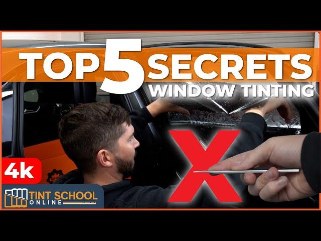  Top 5 MISTAKES  Bad Window Tint Installs | PRO TINT TRAINING | How To Tint Windows