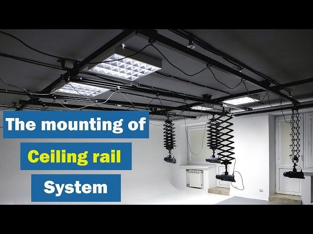 The mounting of RIGERD ceiling rail pantograph system. (ENG.)