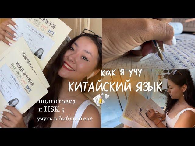  как я учу китайский язык// подготовка к hsk 5 в библиотеке// study with me