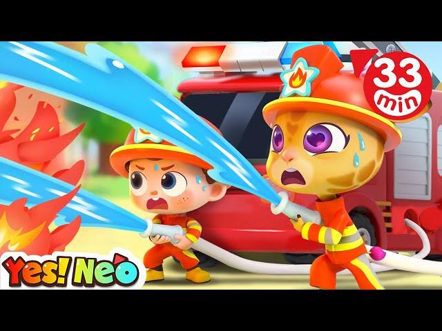 Let's Go, Firefighter Neo! | Fire Truck Rescue Team + More Kids Songs | Yes! Neo