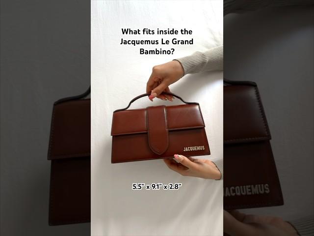 What Fits Inside the Jacquemus Le Grand Bambino