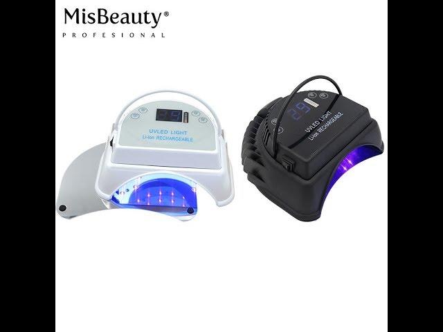 2019 New 64w cordless uv led gel lamp rechargeable led nail light